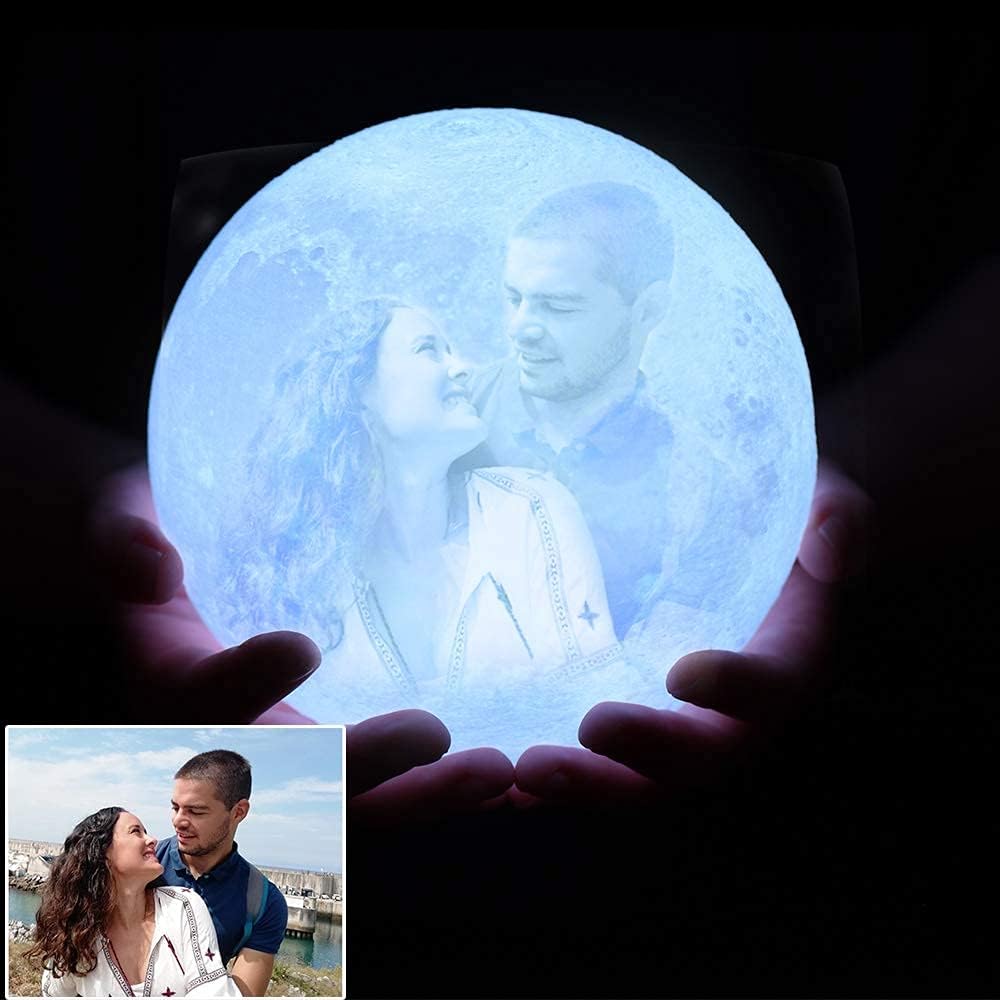 Lámpara Luna Personalizada con Vuestra Foto